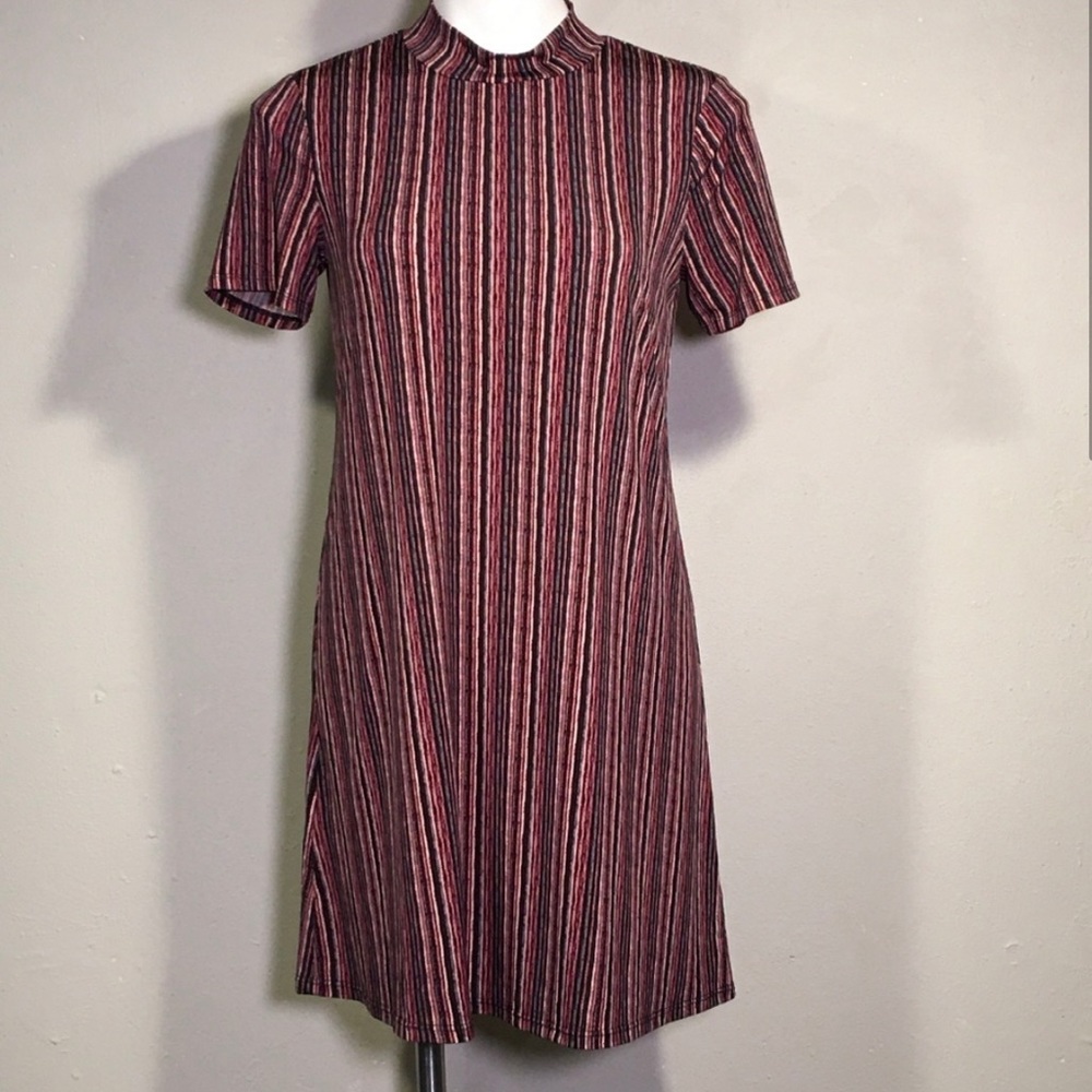 BCBGeneration Striped a-line swing dress￼